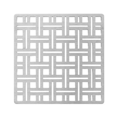 Infinity Drain - 5 x 5 Inch Weave Pattern Decorative Plate for V 5, VD 5, VDB 5